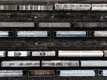 Another aerial shot taken from my drone over a freight train station.  I saw that place from my car and I thought it could be looking more interesting from the air. The rust, the colors over there made it look like a train graveyard. I wish i could go higher with my drone, but in this case I had to follow the rules and fly responsible. 