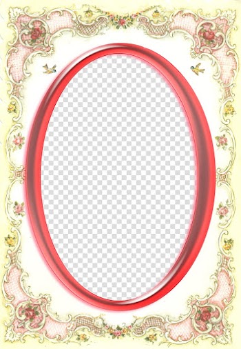 Another rosey frame transparent background PNG clipart