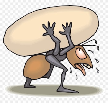 Ant Carrying Food Cartoon