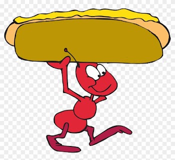 Ant - Cartoon Ant Carrying Food