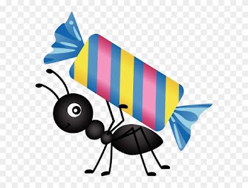 Ant Drawing Food Clip Art - Cartoon Ant Carrying Food