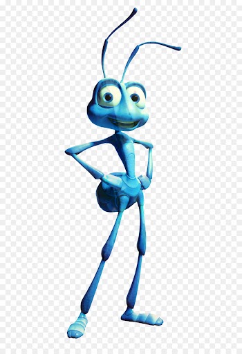 Ant, Flik, Pixar, Blue, Cartoon PNG