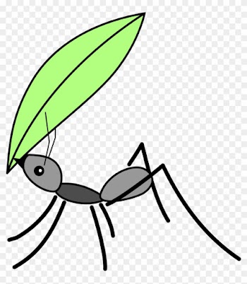 Ant Insect Computer Icons Clip Art - Ant Carrying A Leaf