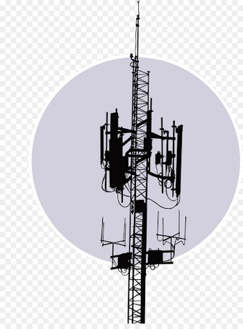 Antenna Telecommunications tower Satellite dish Radio - A relay satellite dish TV tower 