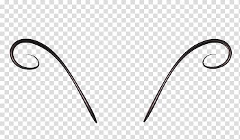 Antenna, two black curved lines transparent background PNG clipart