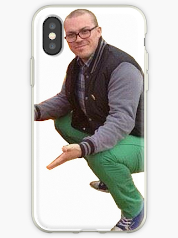 Anthony fantano theneedledrop rap squat meme png" iPhone Case ...