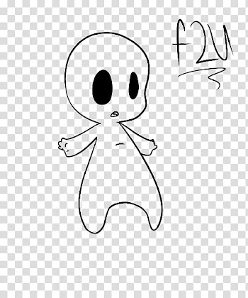 Anthro Chibi Line Art transparent background PNG clipart