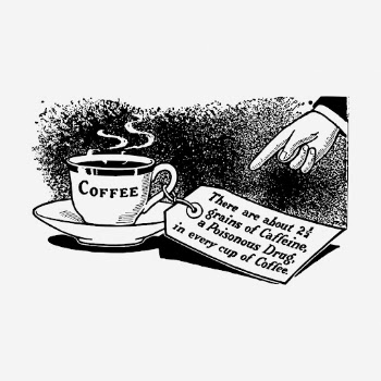 Anti-caffeine campaign drawing, vintage illustration. | Free Photo - rawpixel