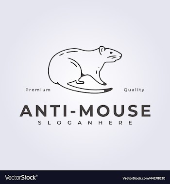 anti-mouse pest control logo design