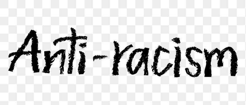 Anti-racism png word sticker, handwritten | Free PNG - rawpixel