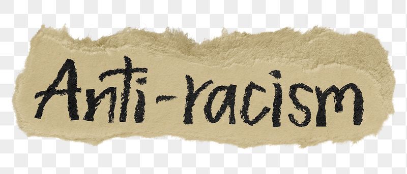 Anti-racism png word sticker, ripped | Free PNG - rawpixel