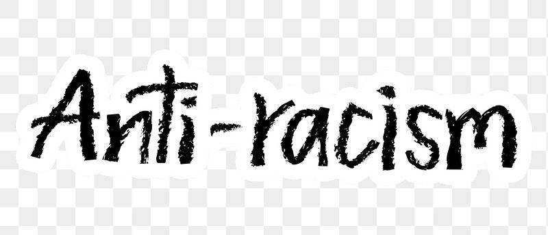 Anti-racism png word sticker typography, | Free PNG - rawpixel