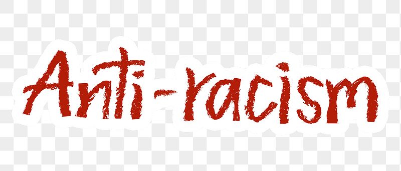 Anti-racism png word sticker typography, | Free PNG - rawpixel