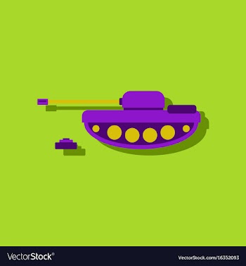 Anti-tank mine bomb in sticker style vector image