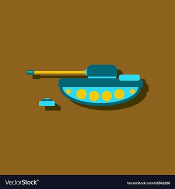 Anti-tank mine bomb in sticker style vector image