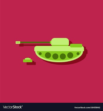 Anti-tank mine bomb in sticker style vector image