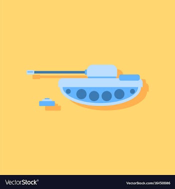 Anti-tank mine bomb in sticker style vector image