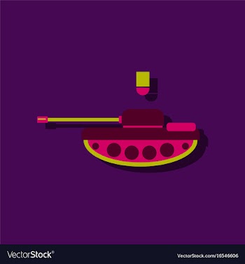 Anti-tank mine bomb in sticker style vector image