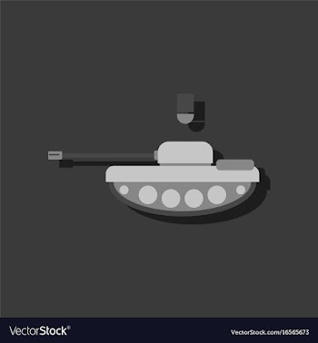 Anti-tank mine bomb in sticker style vector image