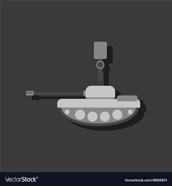 Anti-tank mine bomb in sticker style vector image
