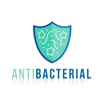 Antibacterial logo template Free Vector