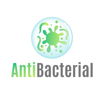 Antibacterial logo template theme Free Vector