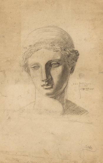 Antike B&uuml;ste (1906) drawing in high | Free Photo - rawpixel