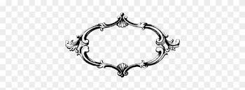 Antique Banner Frame - Transparent Background Fancy Borders