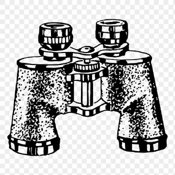 Antique binoculars png drawing vintage | Free PNG - rawpixel
