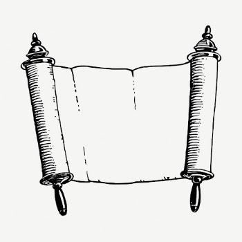Antique blank scroll drawing, vintage | Free PSD - rawpixel
