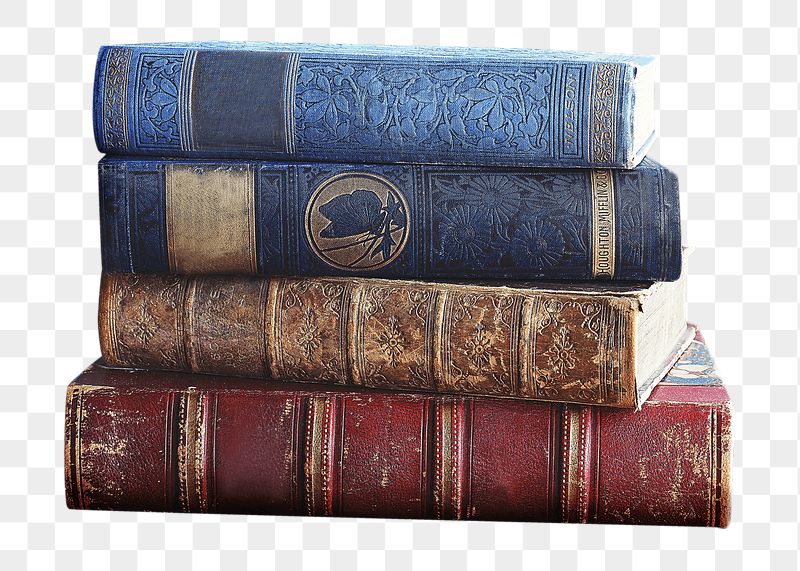 Antique books png sticker, transparent | Free PNG - rawpixel