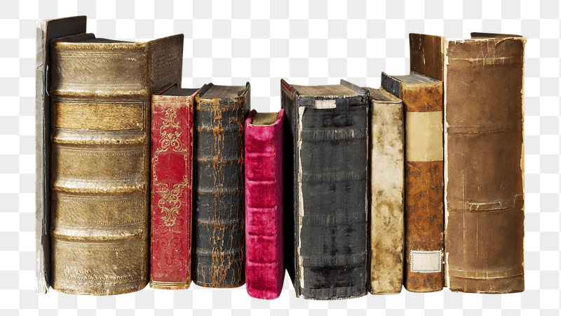 Antique books png sticker, transparent | Free PNG - rawpixel