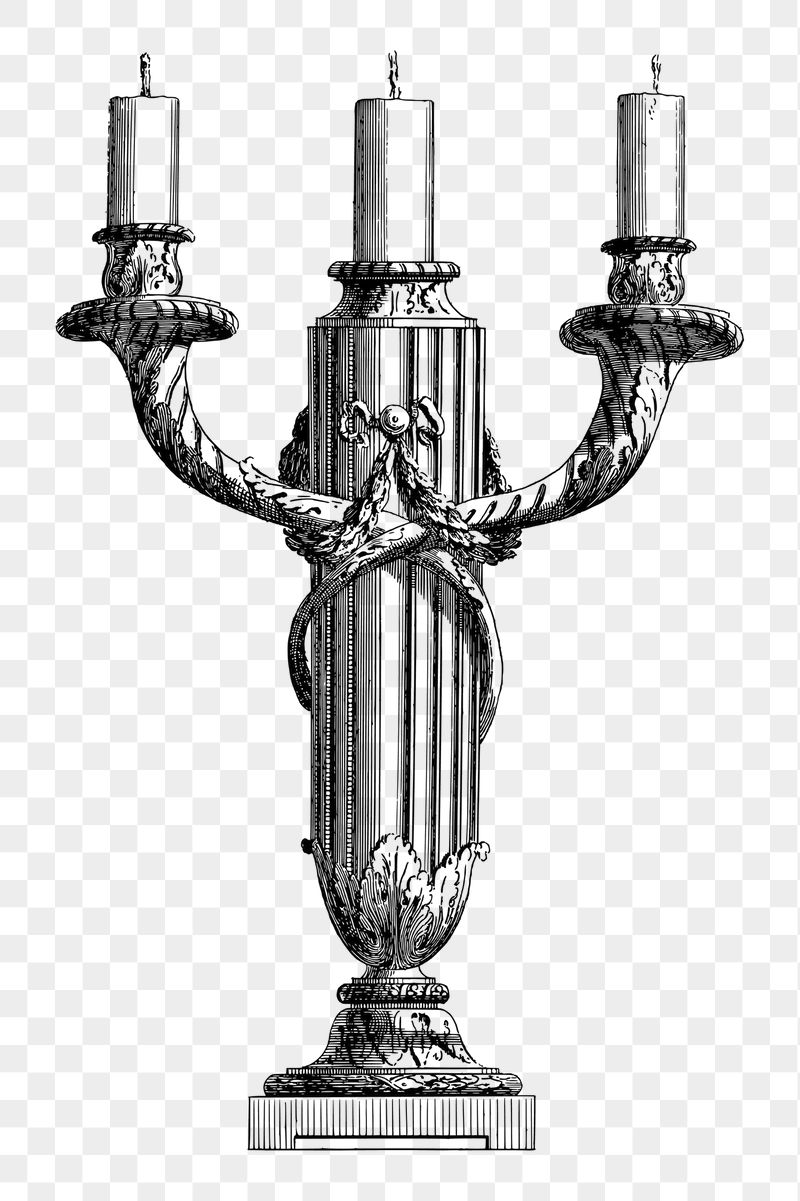Antique candle png sticker illustration, | Free PNG - rawpixel