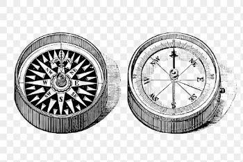 Antique compass png clipart, travel | Free PNG Illustration - rawpixel