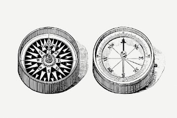 Antique compass, travel object clipart | Free PSD Illustration - rawpixel