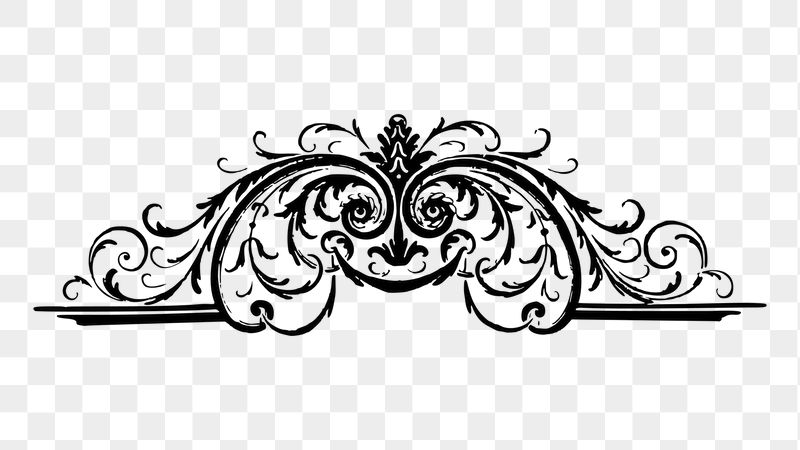 Antique divider png sticker illustration, | Free PNG - rawpixel