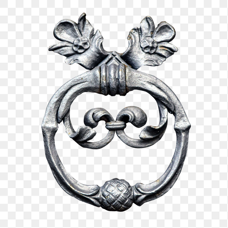 Antique doorknocker png sticker, transparent | Free PNG - rawpixel