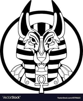 antique egyptian god anubis