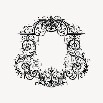 Antique frame collage element, drawing | Free Vector Illustration - rawpixel