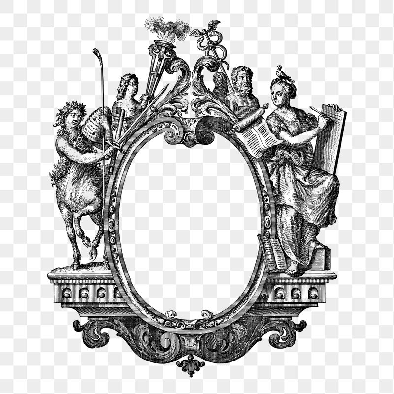 Antique frame png sticker illustration, | Free PNG - rawpixel
