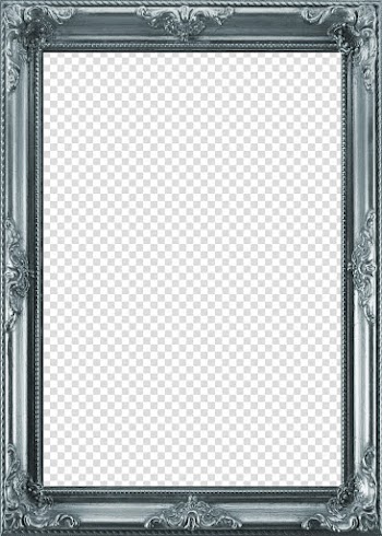 Antique Frames II Rec, silver Samsung Galaxy Note  transparent background PNG clipart