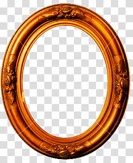 Antique Frames, oval brown wooden frame transparent background PNG clipart