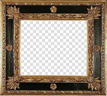 Antique Frames s, black and brown wooden frame transparent background PNG clipart