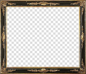 Antique Frames  s, black and brown wooden frame transparent background PNG clipart