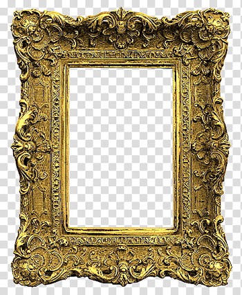 Antique Frames  s, brown frame transparent background PNG clipart