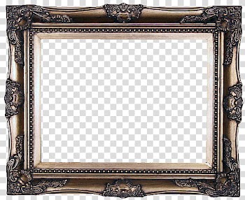 Antique Frames  s, brown wooden frame transparent background PNG clipart