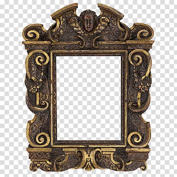 Antique Frames  s, gold-colored frame transparent background PNG clipart