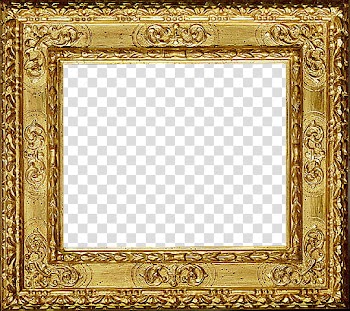 Antique Frames  s, rectangular brown frame transparent background PNG clipart