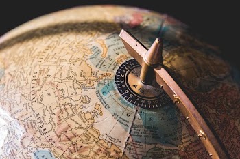 Antique Globe Close Up