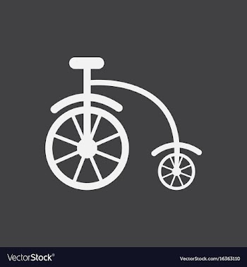 Antique highwheel bike 1885 vector image